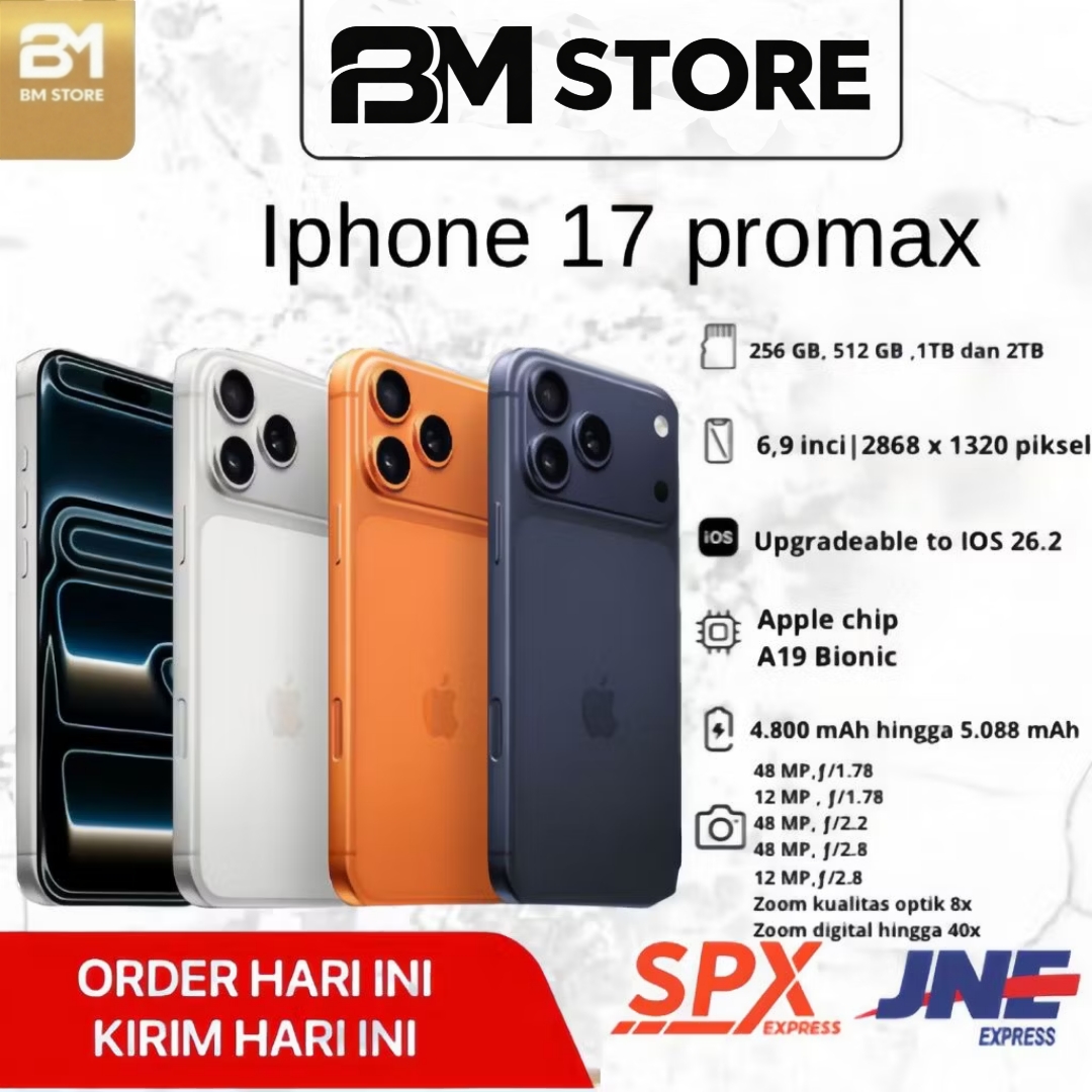 iPhone 17 PRO MAX 256 GB  GARANSI RESMI INDONESIA  