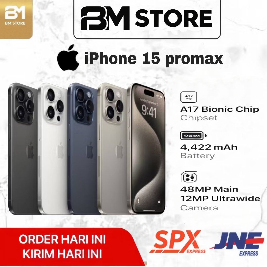 iPhone 15 PROMAX 512GB GARANSI RESMI INTERNASIONAL 