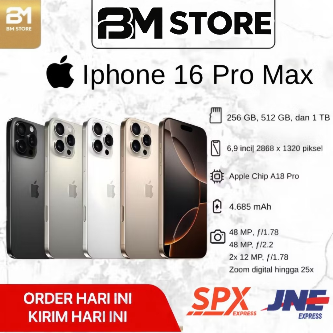 iPhone 16 PROMAX GARANSI RESMI INTERNASIONAL 