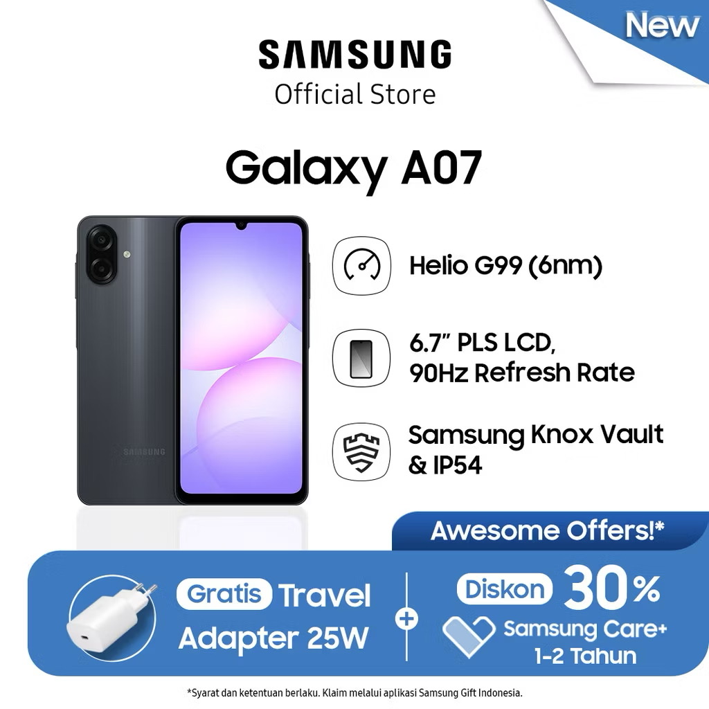 Samsung Galaxy A07 4/64GB - Black 