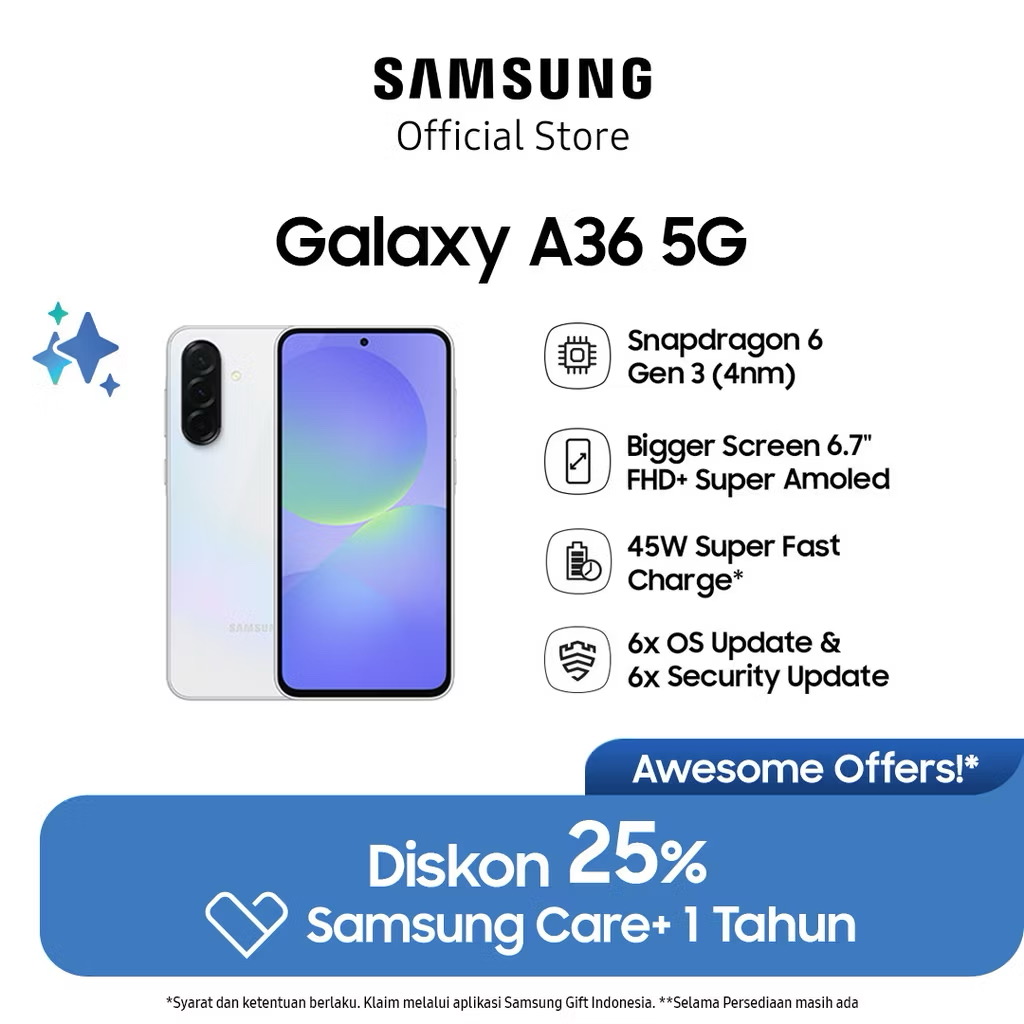 Samsung Galaxy A36 5G 8/256GB - Awesome white 