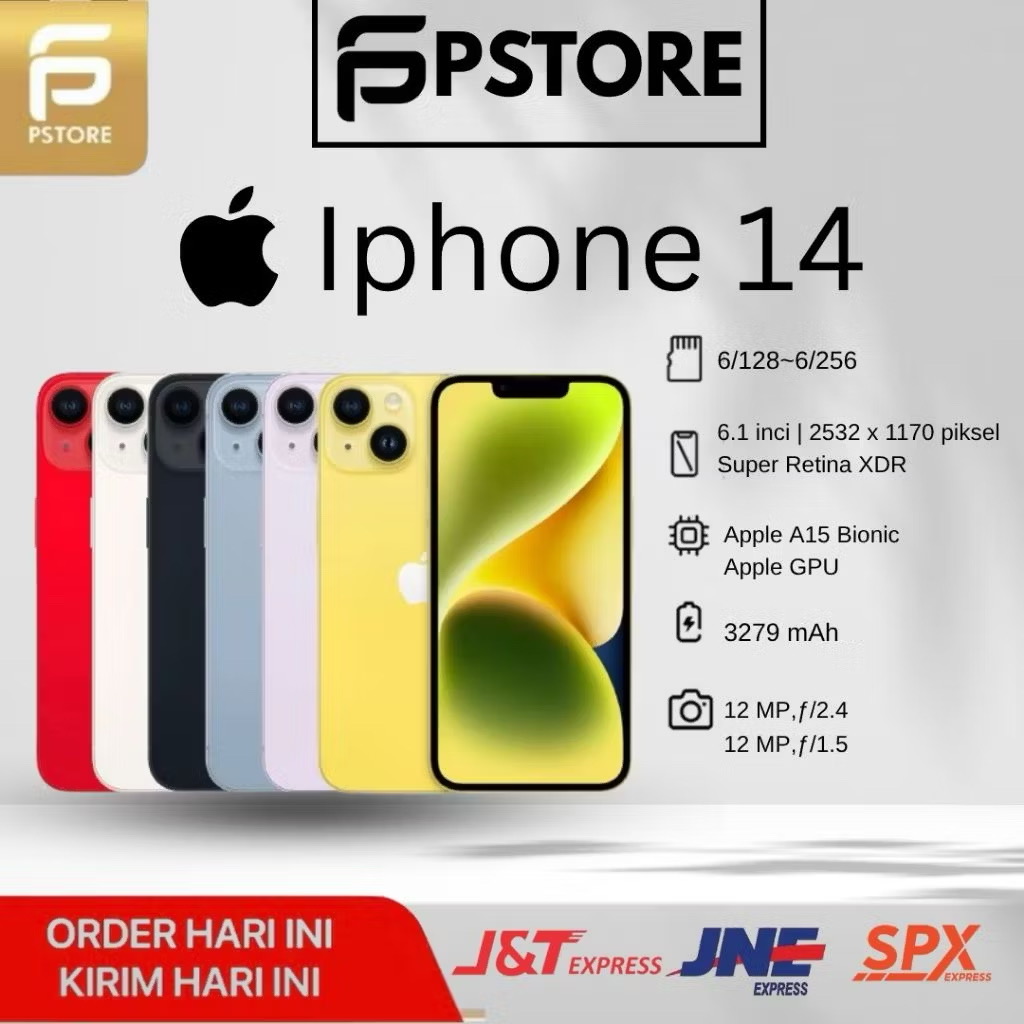 iPhone 14 128GB RETINA XDR GARANSI INDONESIA  