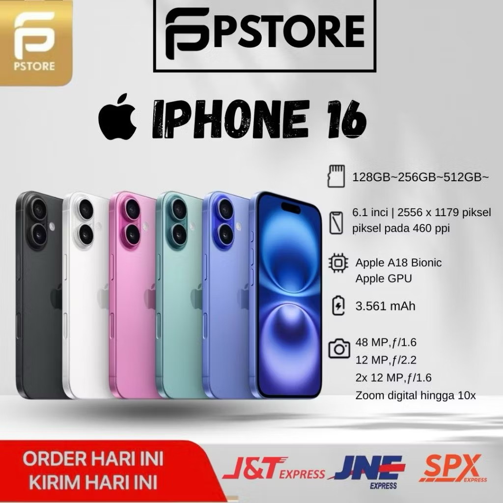 iPhone 16 NEW GARANSI RESMI INTERNASIONAL  
