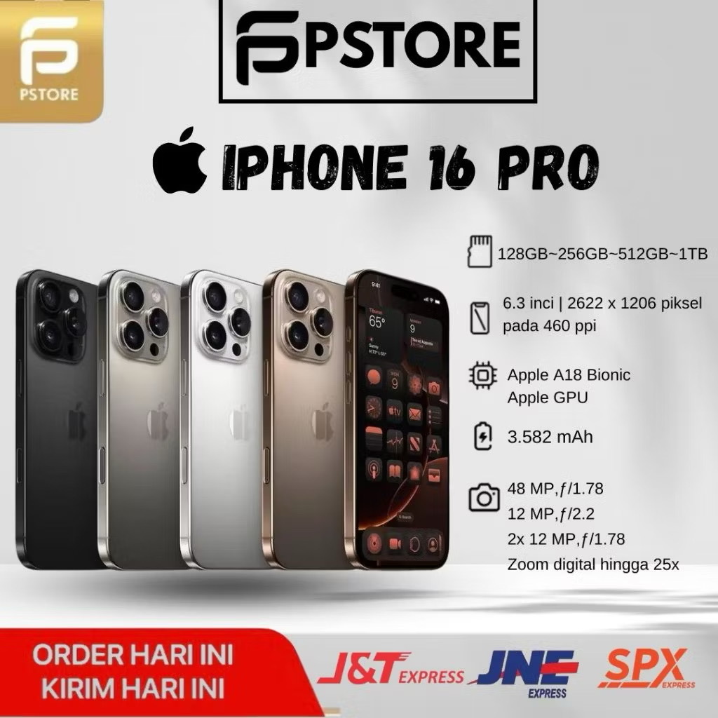 iPhone 16 PRO GARANSI RESMI INTERNASIONAL 