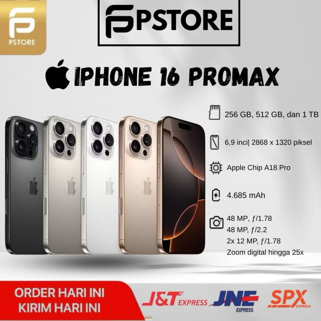 iPhone 16 PROMAX GARANSI RESMI INTERNASIONAL 